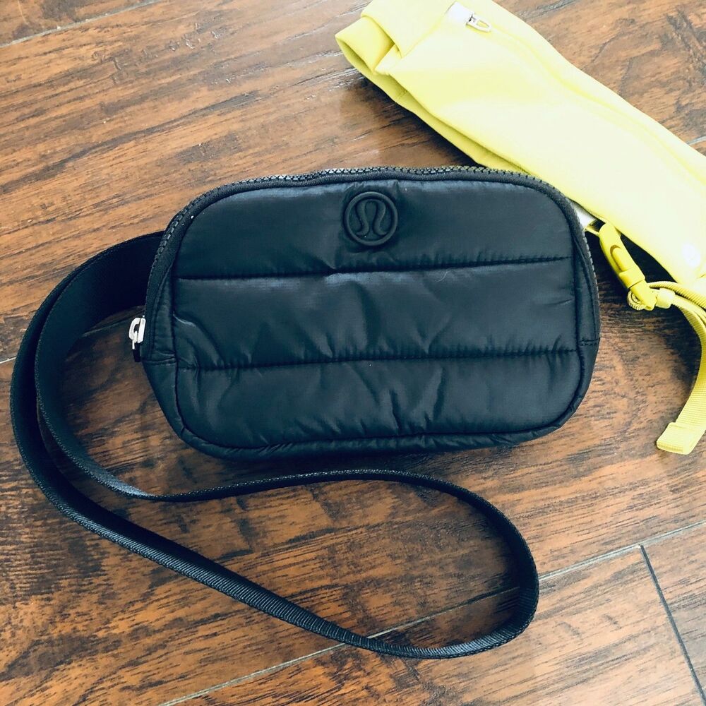 Lululemon Everywhere Belt Bag 1L Quilted in Black Puffer Fanny Pack Crossbody